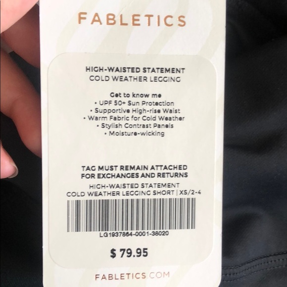 HIGH-WAISTED STATEMENT COLD WEATHER LEGGINGS - Picture 3 of 3